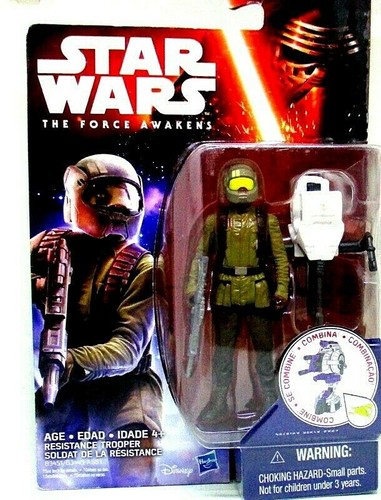 STAR WARS, RESISTANCE TROOPER, THE FORCE DESPIERTA CON ACCESORIOS, HASBRO, NUEVO - Imagen 2 de 12
