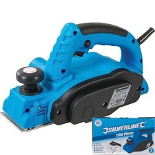 Silverline 710W Electric Corded Hand Power Wood Planer Plane 82mm Dust Bag
