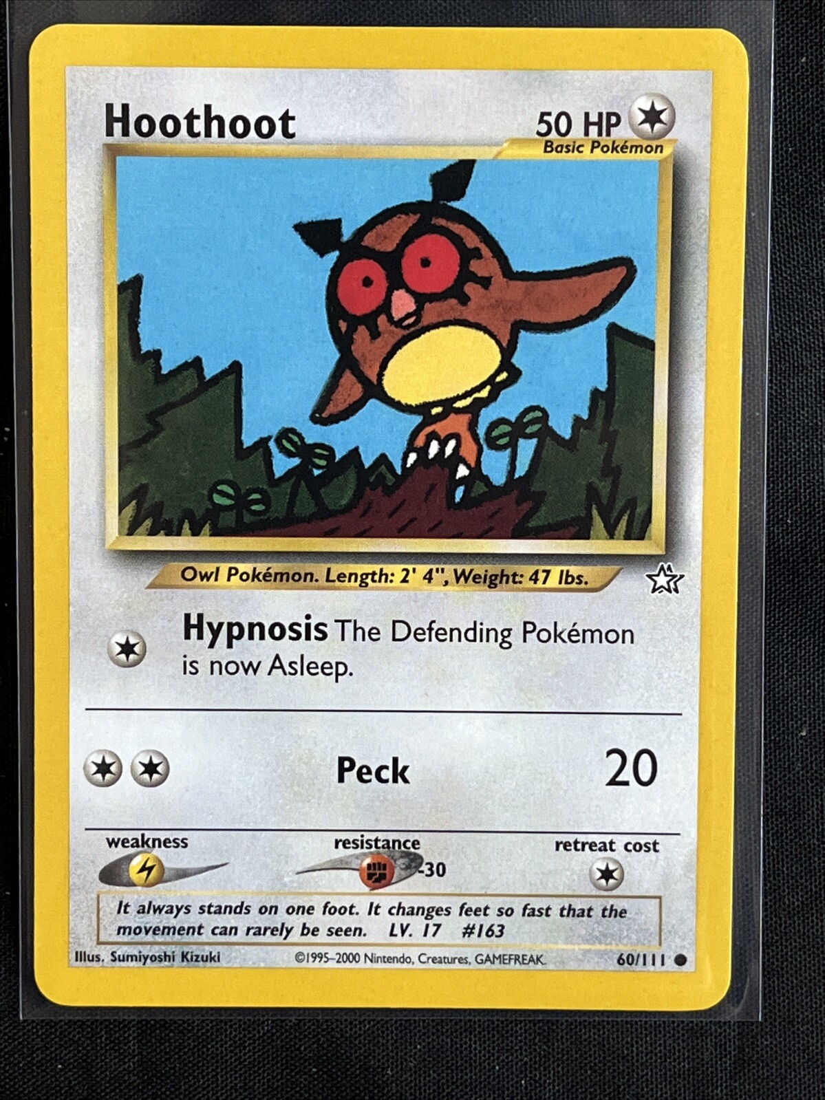 Pokémon Hoothoot 60/111 Neo Genesis Common 👍