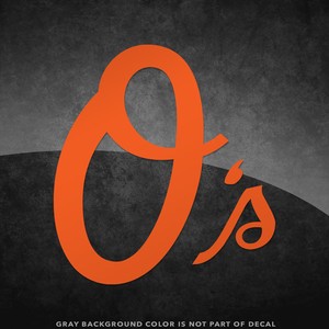 Baltimore-Orioles-Vinyl-Decal-Sticker-4-034-and-Larger-Sizes-Available-MLB
