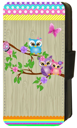 iPhone Cute Owl Designs Phone Case Flip/Wallet 5,6,7,8,XS, XR, 11 Plus Pro Max - Picture 18 of 21