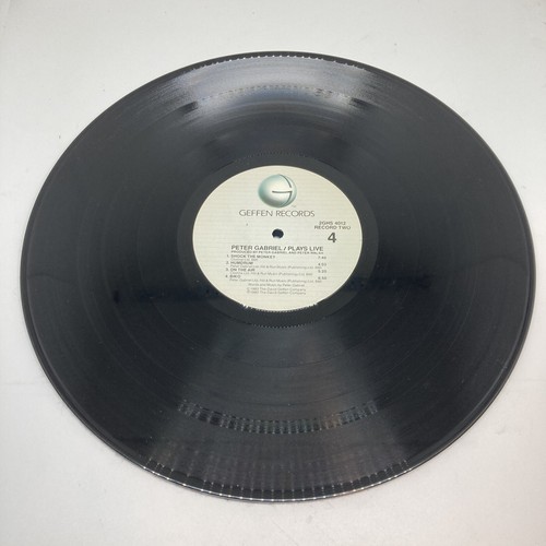 Peter Gabriel Plays Live 2 LP 1983 Geffen Records 2GHS 4012 Vinyl EX - Picture 8 of 9