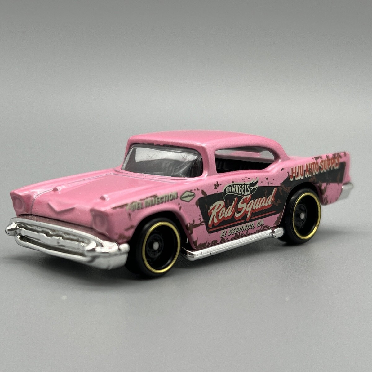 Hot Wheels loose '57 Chevy Pink Rod Squad Free Shipping | eBay