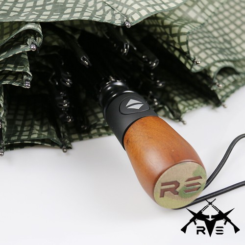 Tactical Folding Nylon Waterproof Rainproof Sunshade Umbrella Night Camouflage - Picture 2 of 39