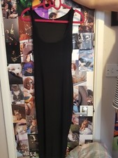 Women's Boohoo black form fitting bodycon maxi dress