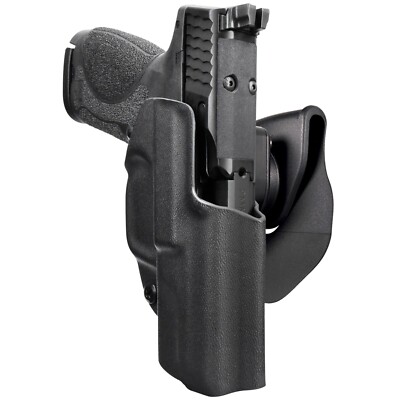 OWB Quick Release Paddle Holster fits Smith & Wesson M&P9 Subcompact 3.6''