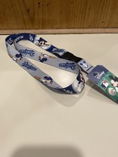 LOS ANGELES DODGERS MICKEY MOUSE LANYARD KEYCHAIN W/ DETACH BUCKLE 1" W 22" L
