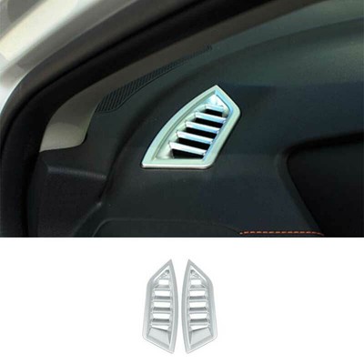For Subaru XV 2018-2022 Paint Silver Instrument L&R Air Outlet Vent Trim 2PCS