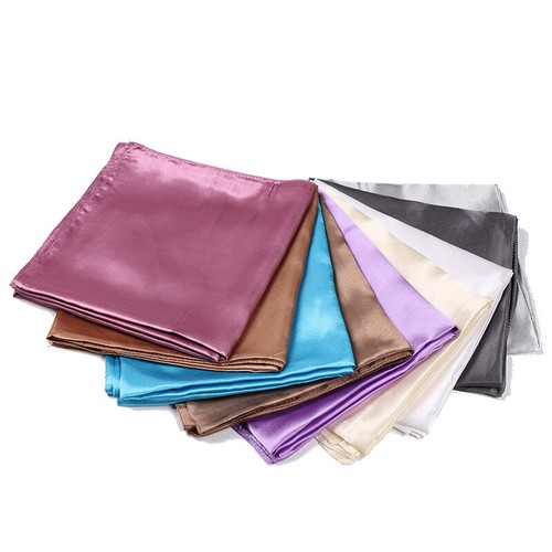 Women Soft Square Silk Satin Solid Scarf Hijab Scarves Head Wraps Turban Bandana - Picture 2 of 36