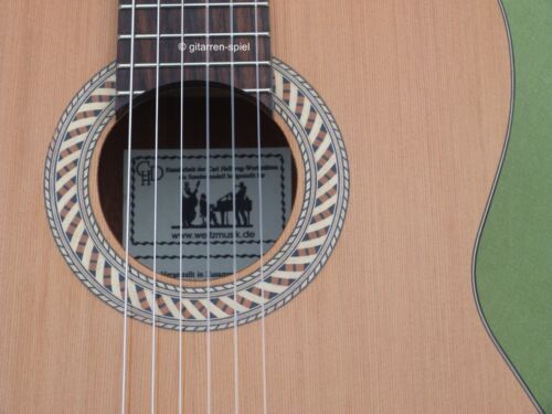 Edle 3/4 Konzert-Gitarre Carl Hellweg Handarbeit spanische Bauart wie CS 32C Top