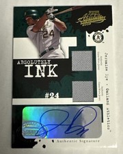 2005 Playoff Absolute Memorabilia Double Materials /50 Jermaine Dye #AI-78 Auto