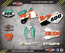 Full Custom Graphic Kit RECKLESS STYLE KTM  EXC 1998 1999 2000 decals stickers