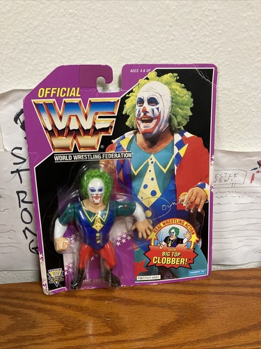 WWF DOINK the Clown MOC Hasbro Series 9 WWE Figure...