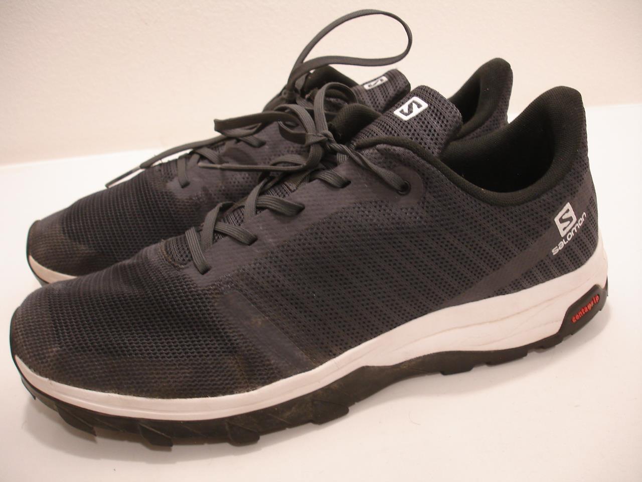 Scarpe da trail running da uomo 12 M Salomon Outbound Prism 412678 nere grigie Contagrip