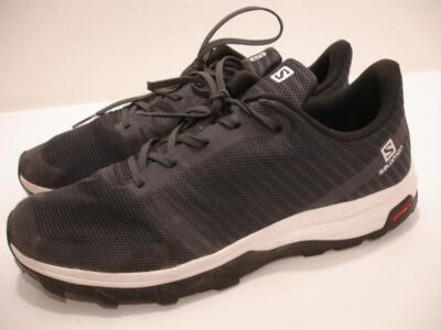 Mens 12 M Salomon Outbound Prism 412678 Black Gray Trail Running Shoes Contagrip