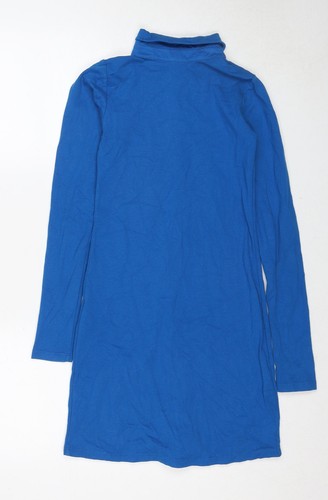 Vestido Camisa Motel Mujer Azul Algodón Talla M Cuello Botón - Imagen 2 de 10