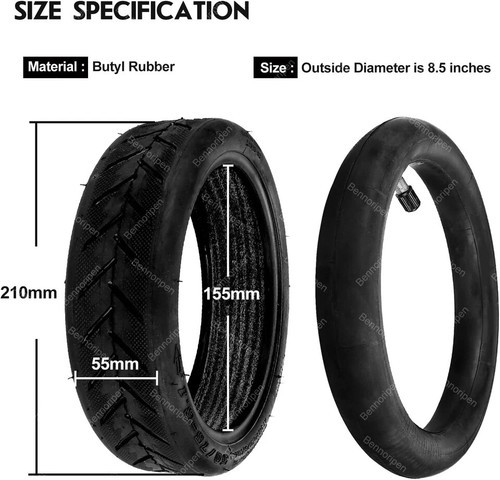 8.5 Inches Electric Scooter Tires 50/75-6.1 Compatible for adult, 1 Set - Picture 6 of 7