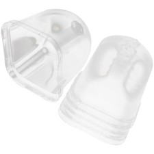5 Pcs Plastic Plant Cover Clear Pot Bell Protector Square Humidity Domes