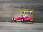 Chevrolet Chevy Corvette Stingray Metal Tin Sign Vintage Garage Man Cave Red