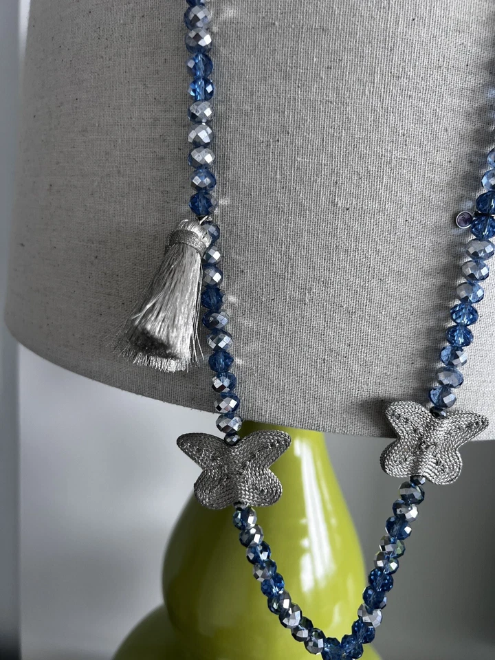 “Jil D’hostun “🦋 Luxury Fashion Long Beads Butterfly Necklace! French Chic 👌🏼 - Image 4 of 4