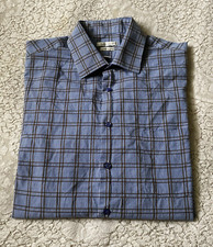 Van Heusen Dress Shirt Men's Size 16-16.5 Multicolor Plaid Long Sleeve Collared