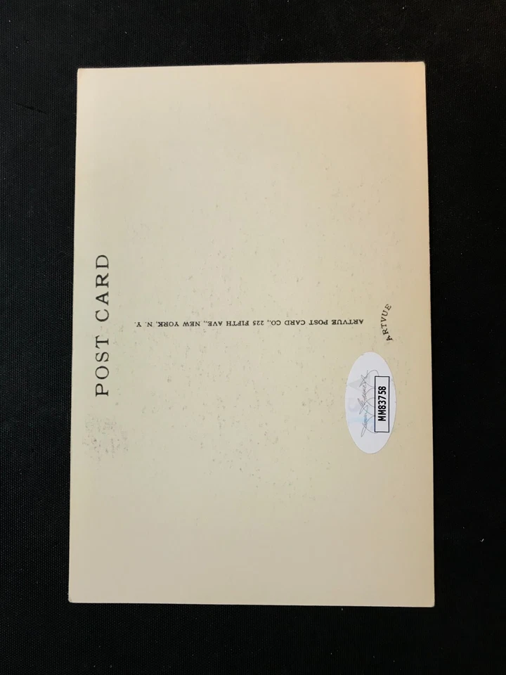 Max Carey SIGNED on front Hall of Fame Plaque Artvue Postcard JSA Brooklyn - Image 3 of 3