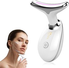 Neck Face Massager Tool 3 Color Modes Vibration for Double Chin