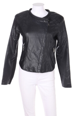Akè Italy Faux Leather Jacket M black