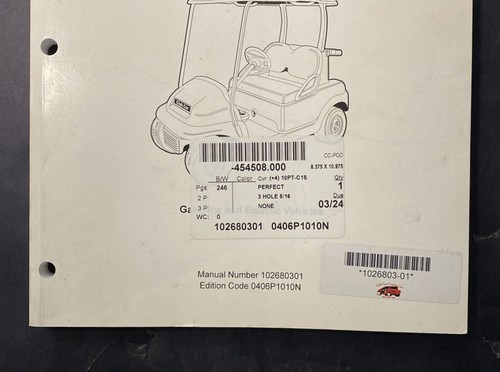 Club Car 2005-2006 Precedent Golf Car Illustrated Parts List 102680301 - Picture 2 of 7