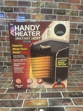 Handy Heater Instant  Heat Pro Copper Infused Whole Room Heater 1500watts Black