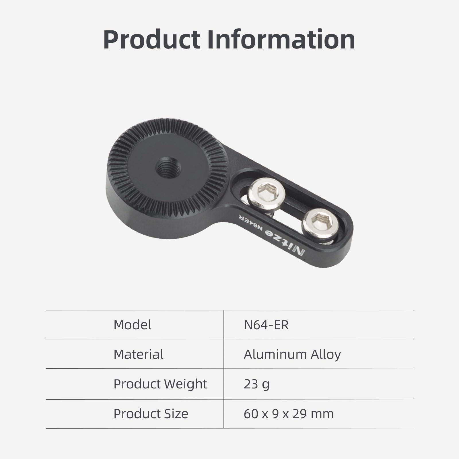 Rosette Mount for ARRI Standard with 1/4" Screws - N64-ER