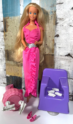 TWIRLY CURLS Barbie - wunderschön - Ring und sehr viel Zubehör - Vintage 80s