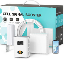 Cell Phone Booster on Band 2/4/5/12/17/25, Boost 5G 4G LTE 3G Signal for All U.S