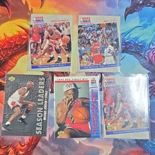 Upper Deck Michael Jordan 1993 NBA Playoffs Card Lot Season Leaders Finals MVP 5