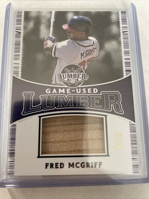 Fred McGriff  GUL-32 2024 Leaf Lumber #6/20 Game Used Lumber - Atlanta Braves