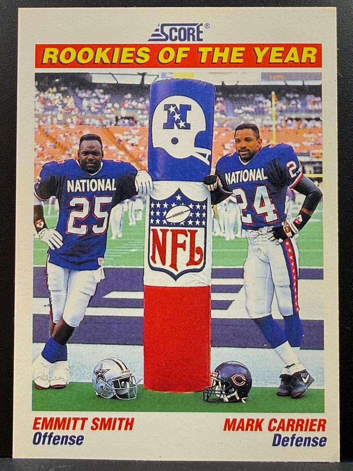 1991 Score #675 Emmitt Smith / Mark Carrier