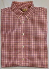 Mens Roundtree Yorke Gold Label Non Iron Short Sleeve Button Up Shirt Large
