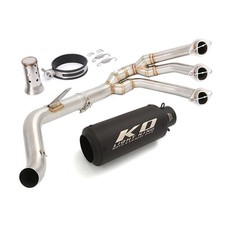 Slip For Triumph Trident 660 21-25 Black Muffler Full Exhaust System Header Pipe