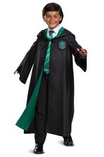 Brand New Harry Potter Slytherin Robe Deluxe Child Costume