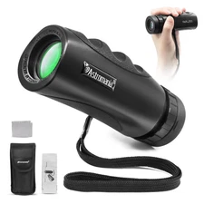 Upgraded 10x25 Waterproof Compact Monocular, Smaller Size Easier to Carry Aro...