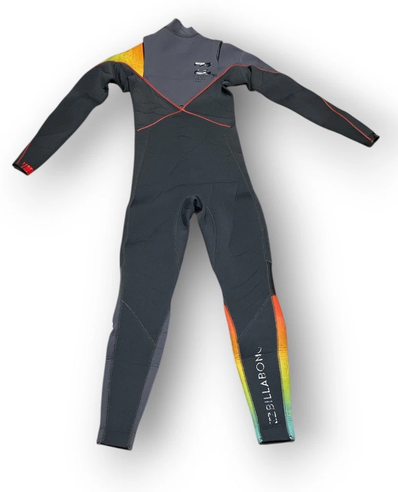 Traje de neopreno Billabong Furnace Comp 3/2 mm cremallera en el pecho juvenil talla 10 - grafito Foto 3 de 4