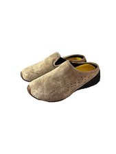 Merrell Womens Jungle Slide Taupe Brown Size 6 Suede Slip On Loafer Mules Shoes