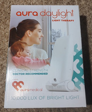 Aura Daylight Therapy Lamp BL40 10000 Lux Light Box UV Free Timer New Adjustable