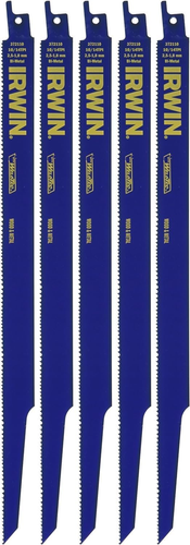 12-Inch Reciprocating Saw Blades, 10/14 TPI Bi-Metal – 5 Pack - Picture 7 of 12