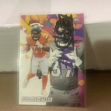 2024 ROOKIES & STARS AUDRIC ESTIME EXCLUSIVE FOOTBALL CARD BRONCOS NFL RC