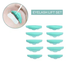 5 Pair Lash Lift Shields Perm Silicone Pads Eyelash Lifting Perming Rods Curlers