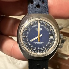 VINTAGE ‘70 ORIS STAR ‘CHRONORIS’ CHRONOGRAPH COMPRESSOR ‘RACING DIAL' Collector