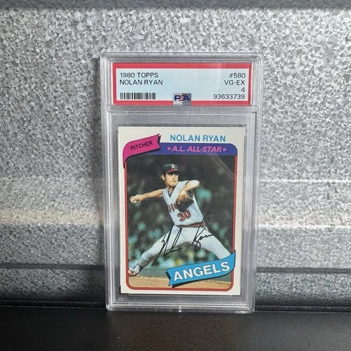 1980 Topps #580 Nolan Ryan HOF PSA 4 VG-EX