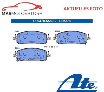 SATZ BREMSBELÄGE BREMSKLÖTZE ATE 130470-55802 A FÜR NISSAN X-TRAIL IV