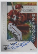 2015 Panini Prizm Auto Tie-Dye Prizm 5/50 Jake Lamb #50 Auto 2r8